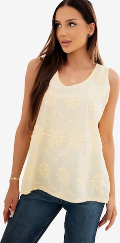 Lumera Bluse 'Zelda' in Gelb: Vorderseite