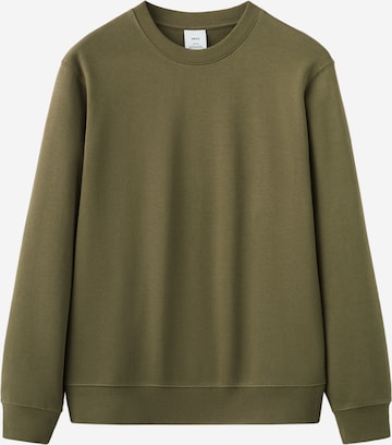 MANGO MAN Sweatshirt 'NOLE' in Grün: Vorderseite
