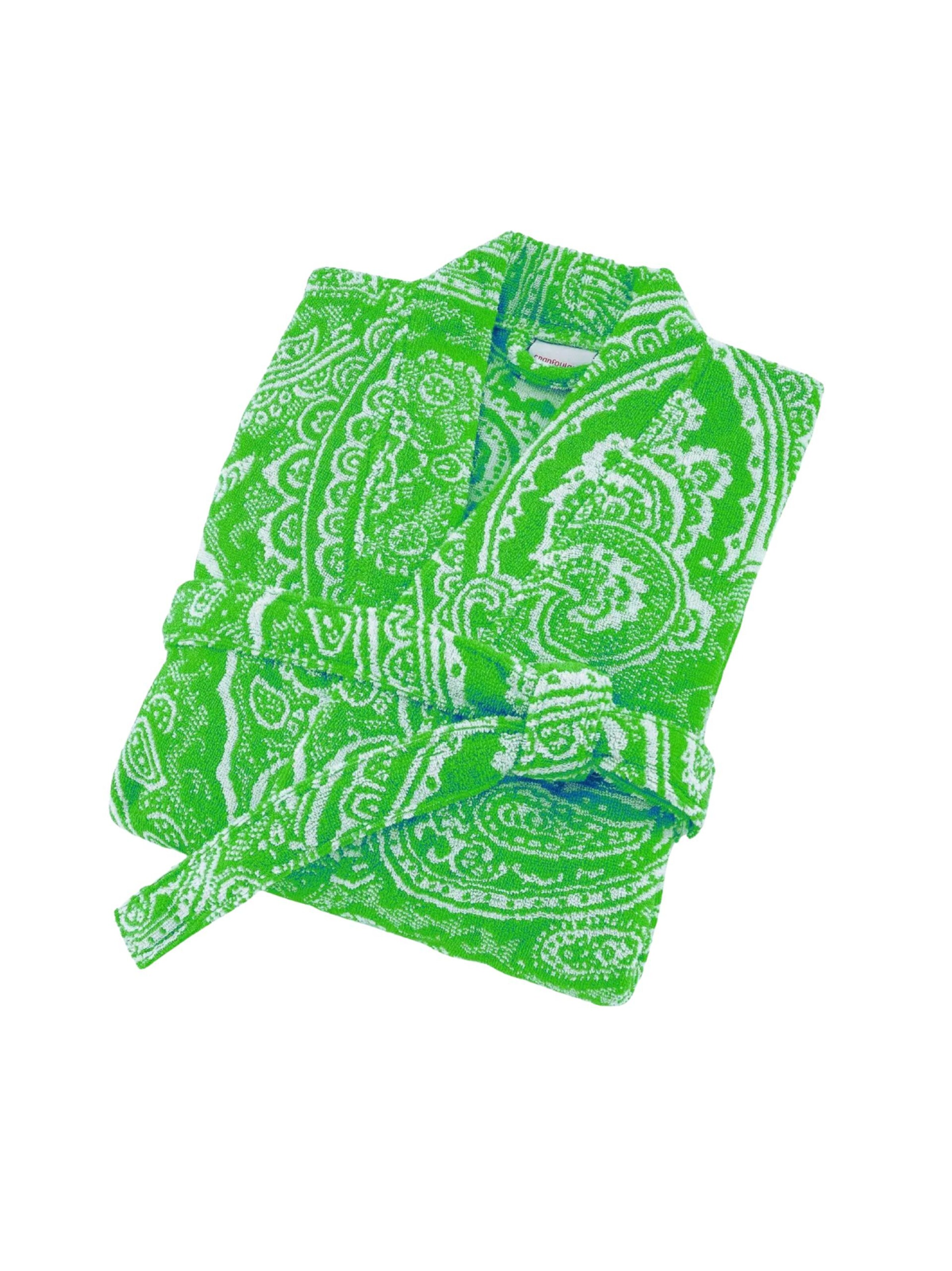 BASSETTI Long Bathrobe in Green