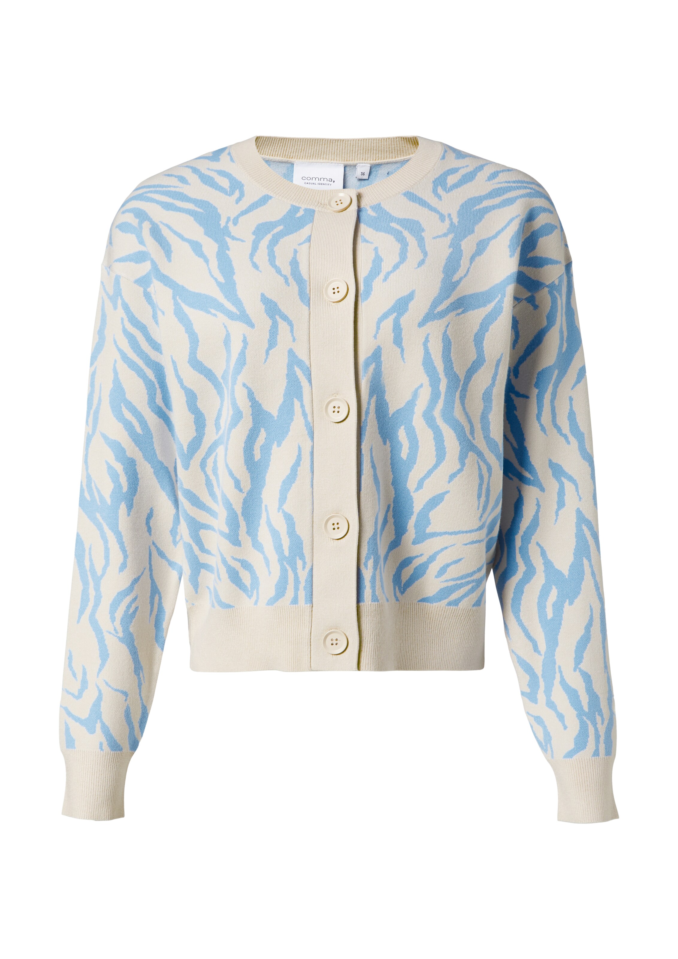 comma casual identity Strickjacke in Mischfarben: Vorderseite