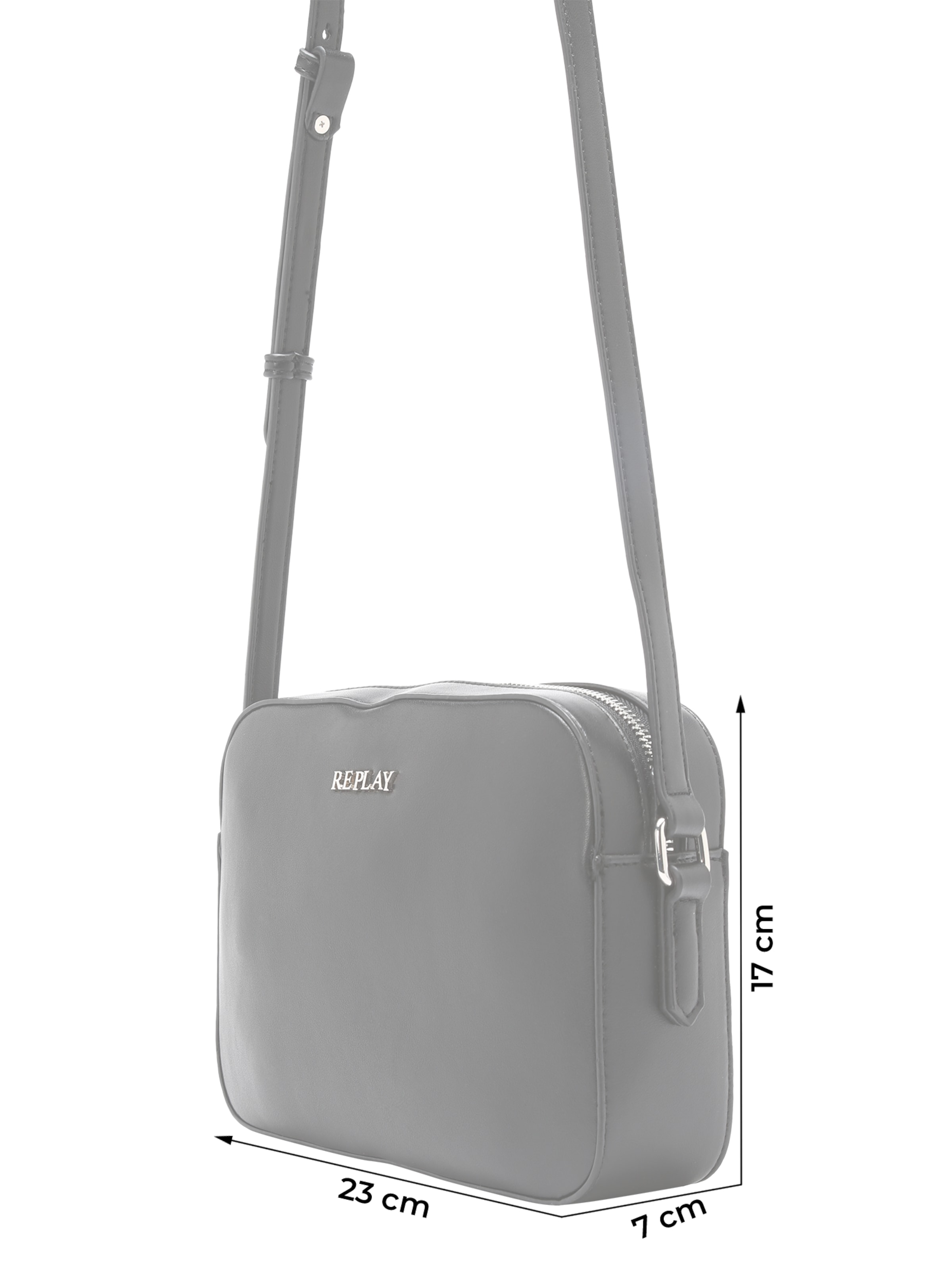 REPLAY Válltáska - fekete