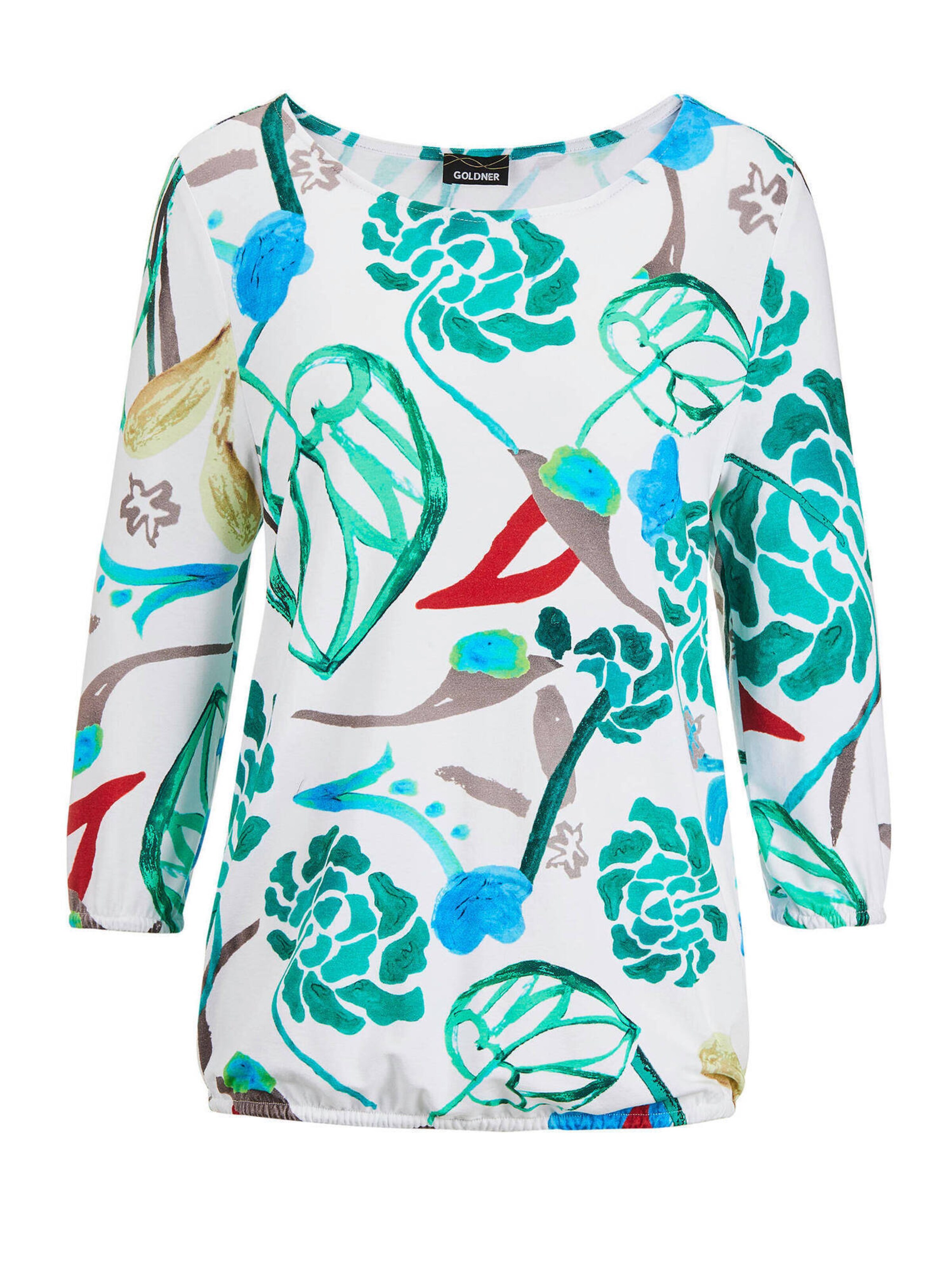 T-shirt Goldner en blanc : devant