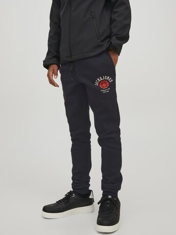 Effilé Pantalon Jack & Jones Junior en noir : devant