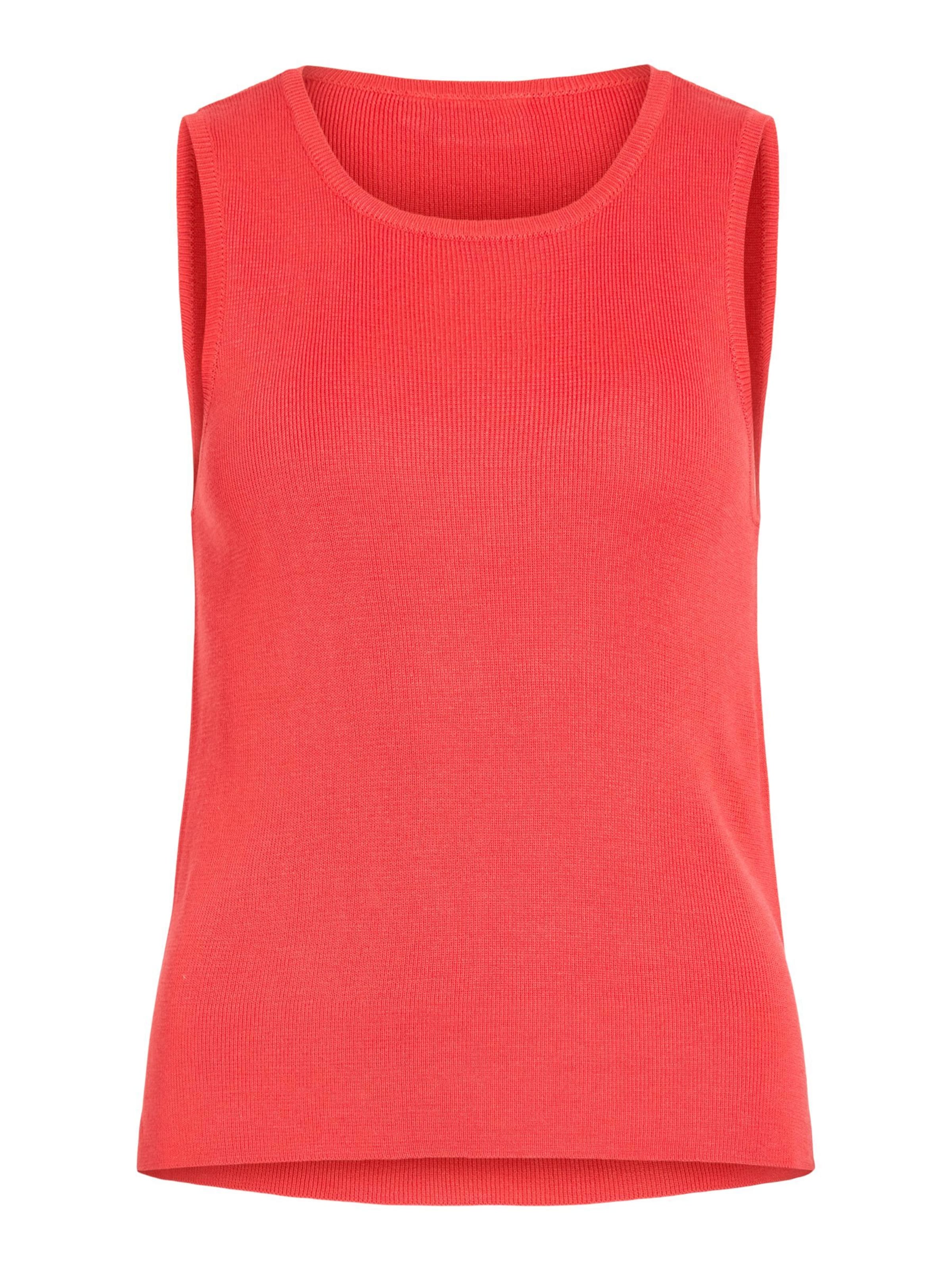 Tops en tricot VILA en rouge : devant