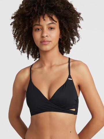 O'NEILL Triangle Bikini Top 'Baay' in Black: front