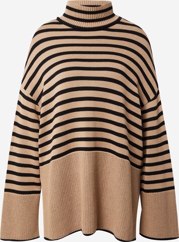 A LOT LESS Sweater 'Charlize' in Beige: front