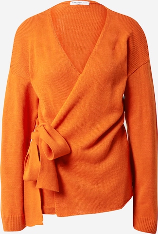 GLAMOROUS BLOOM Knit cardigan in Orange: front