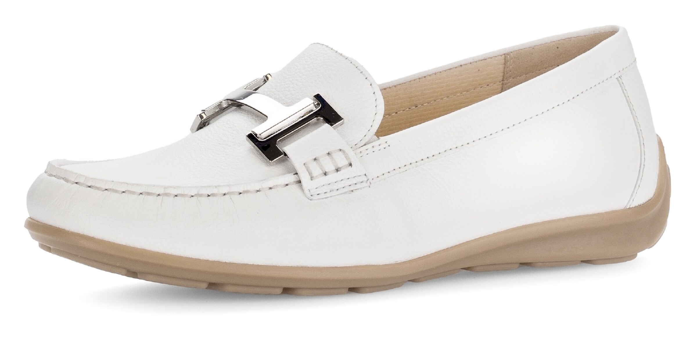 GABOR Mokassin in Weiß: Vorderseite
