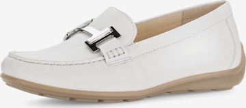 GABOR Moccasins in White: front