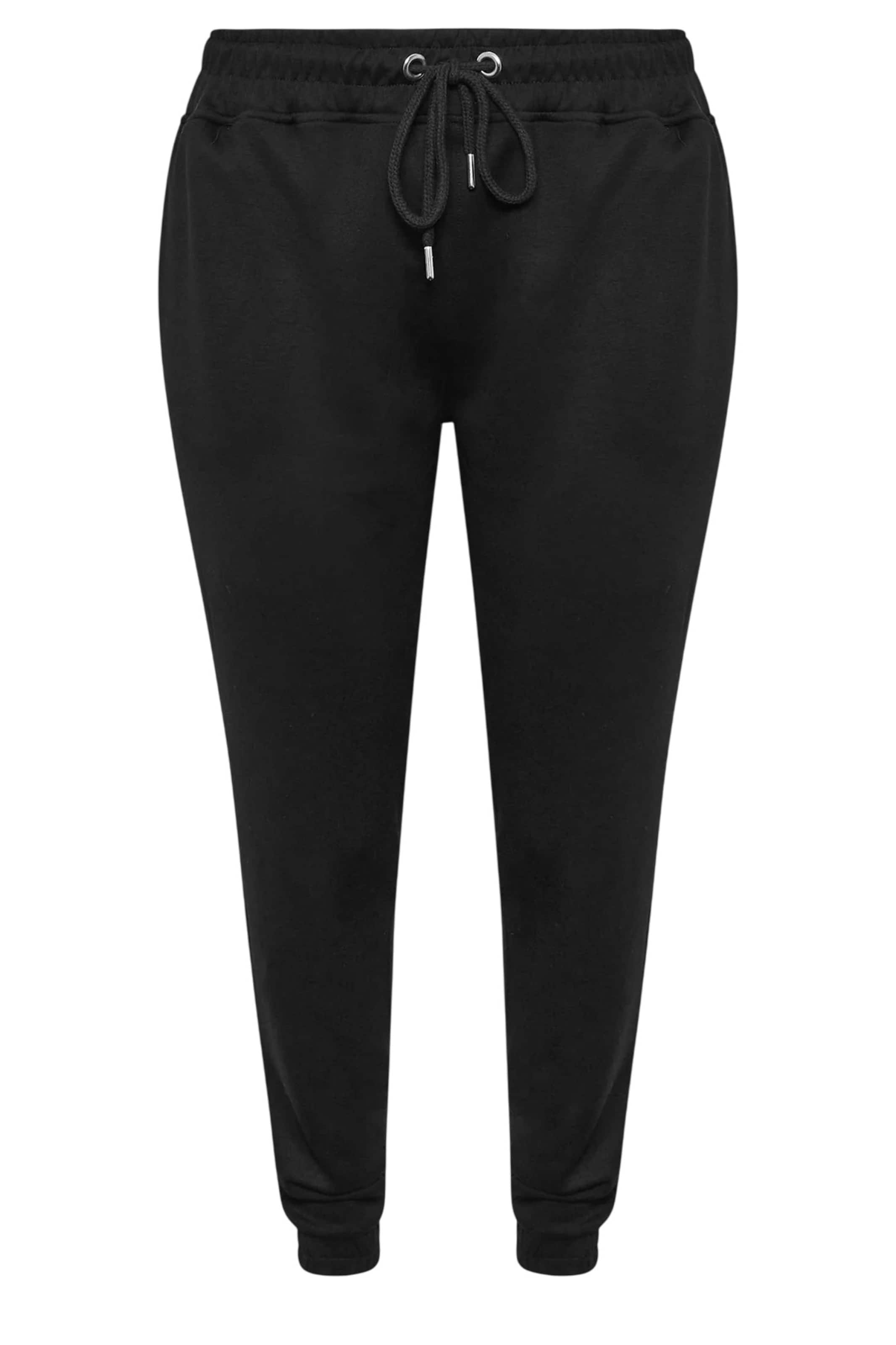 Shape Of You Tapered Broek in Zwart: voorkant