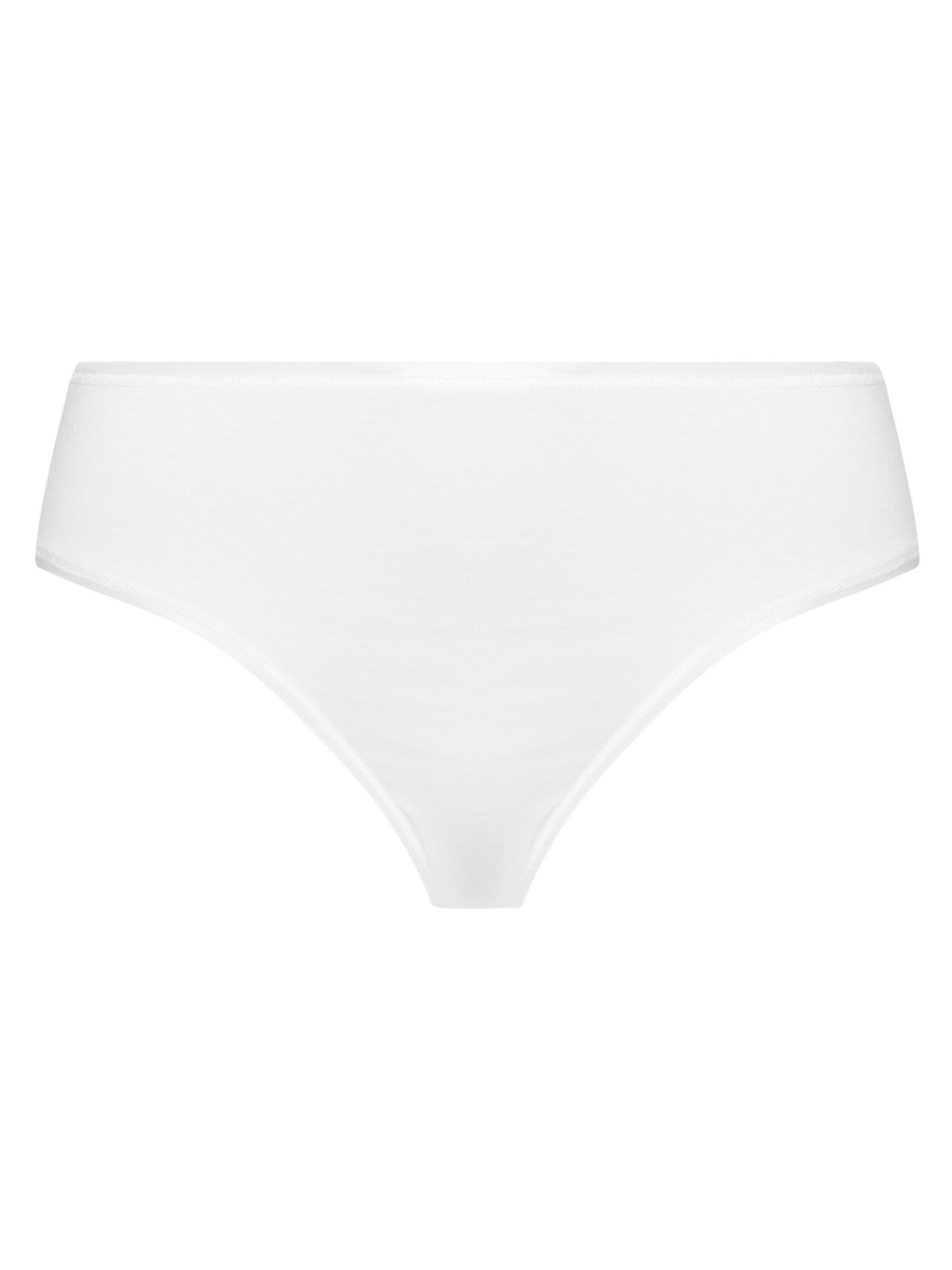 Hanro Panty 'Cotton Seamless' in White: front