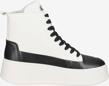 BRONX Lace-Up Ankle Boots in White