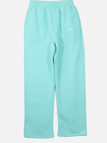 HEFTYKA Loose fit Workout Pants 'OPEN' in Blue: front