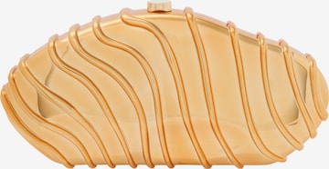 KRZY Clutch in Gold: front