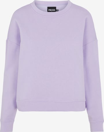 PIECES Sweatshirt in Purple: front