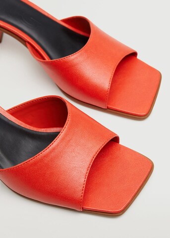 MANGO Mules 'Pele' in Orange