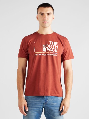 THE NORTH FACE Funkční tričko – hnědá: přední strana