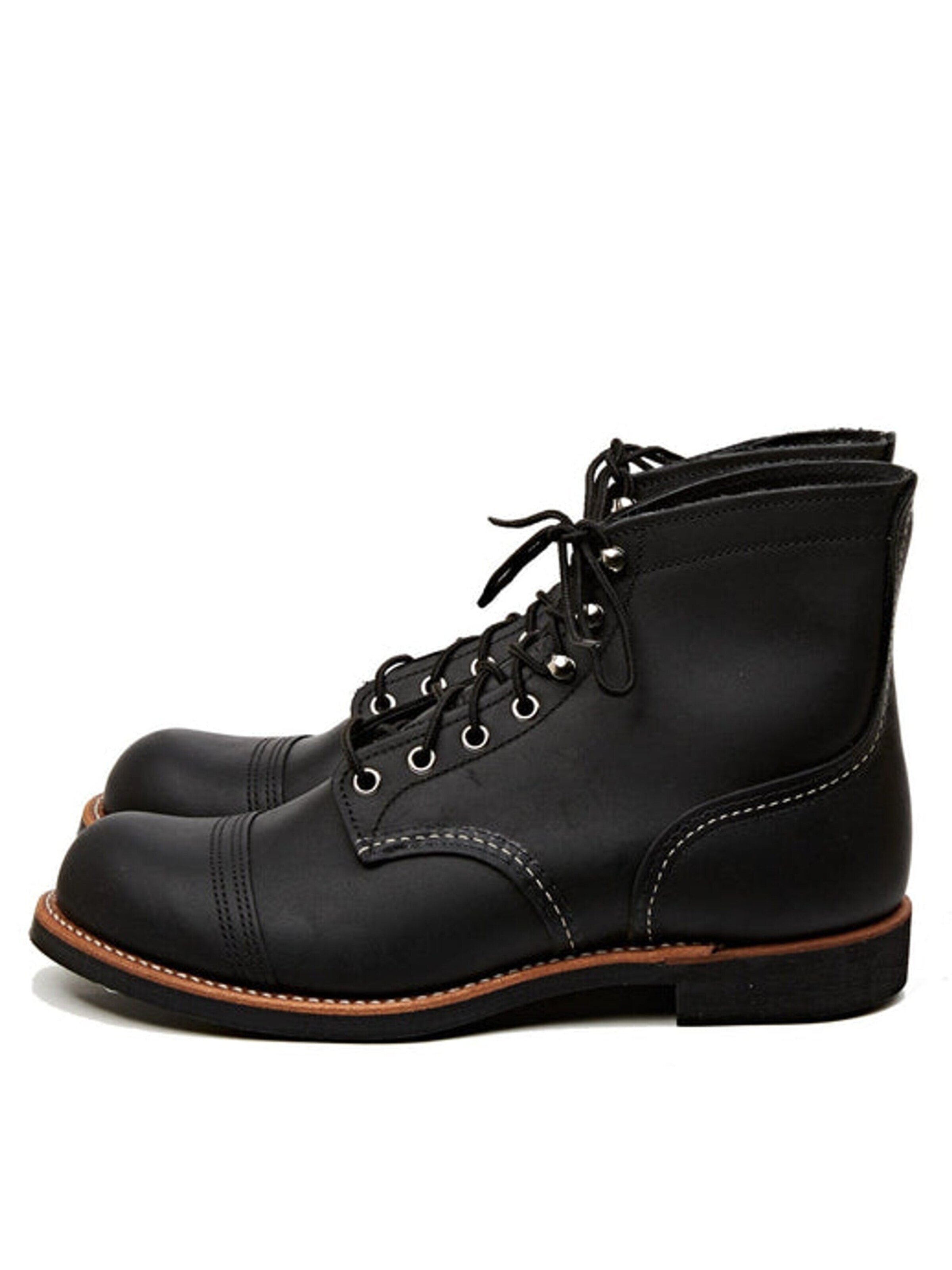 RED WING SHOES Lace-up boot '8084 Iron Ranger Black' in Black