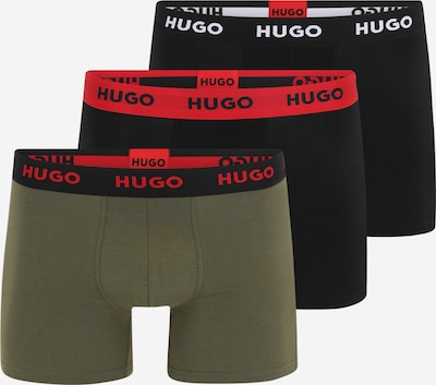 Boxer HUGO di colore blu notte / cachi / rosso / nero, Visualizzazione prodotti