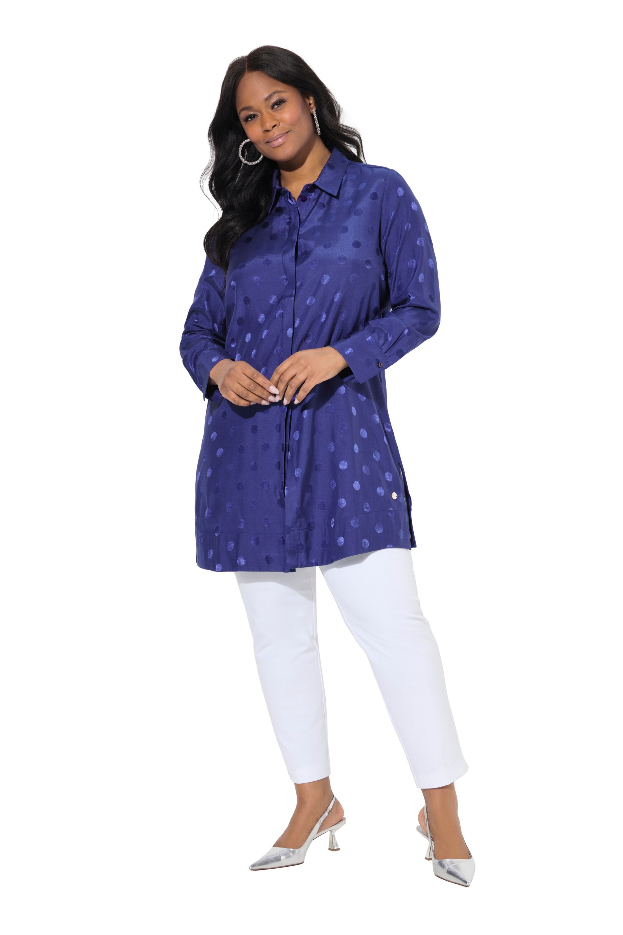 Ulla Popken Blouse in Blue: front