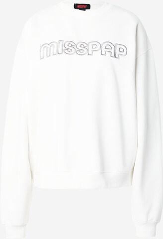 Bluză de molton de la Misspap pe alb: față