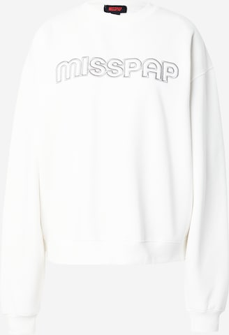 Misspap Sweatshirt in Weiß: predná strana
