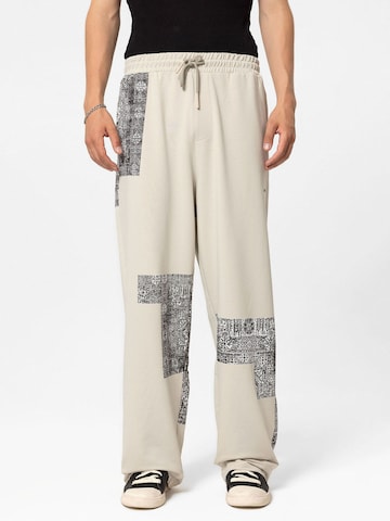 VAMOS CLO Loose fit Pants 'Wax Plant' in Grey: front