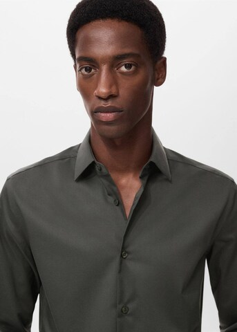 MANGO MAN Regular fit Button Up Shirt 'Palmar' in Grey