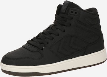 Hummel Високи маратонки 'POWER PLAY' в черно: отпред