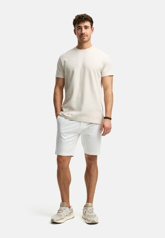 INDICODE JEANS Regular Trousers 'Thews' in White
