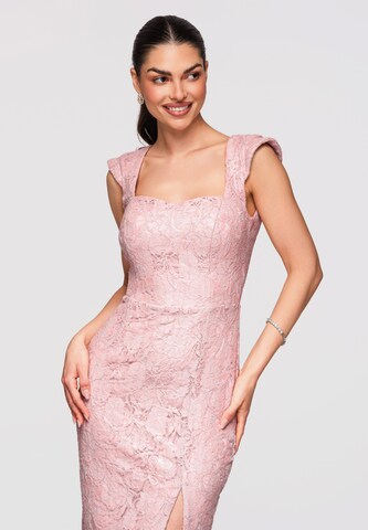 Robe de cocktail Ombre en rose