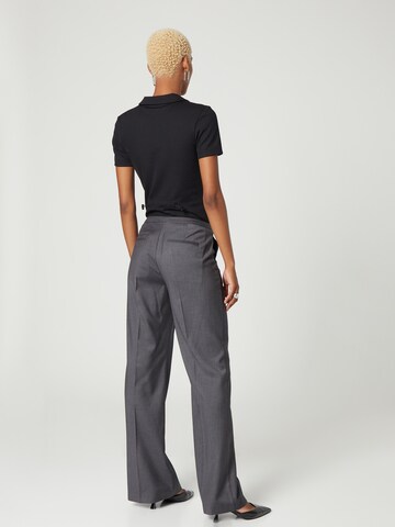 Bella x ABOUT YOU Wide leg Broek 'Lenni' in Grijs