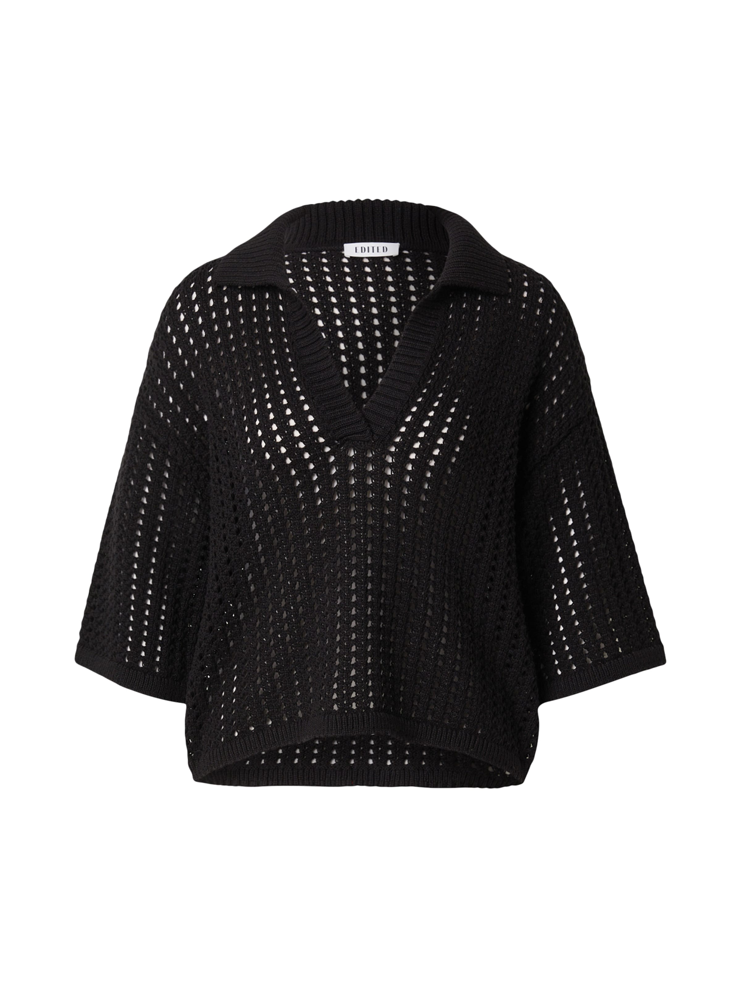 EDITED Trui 'Sarai' in Zwart: voorkant