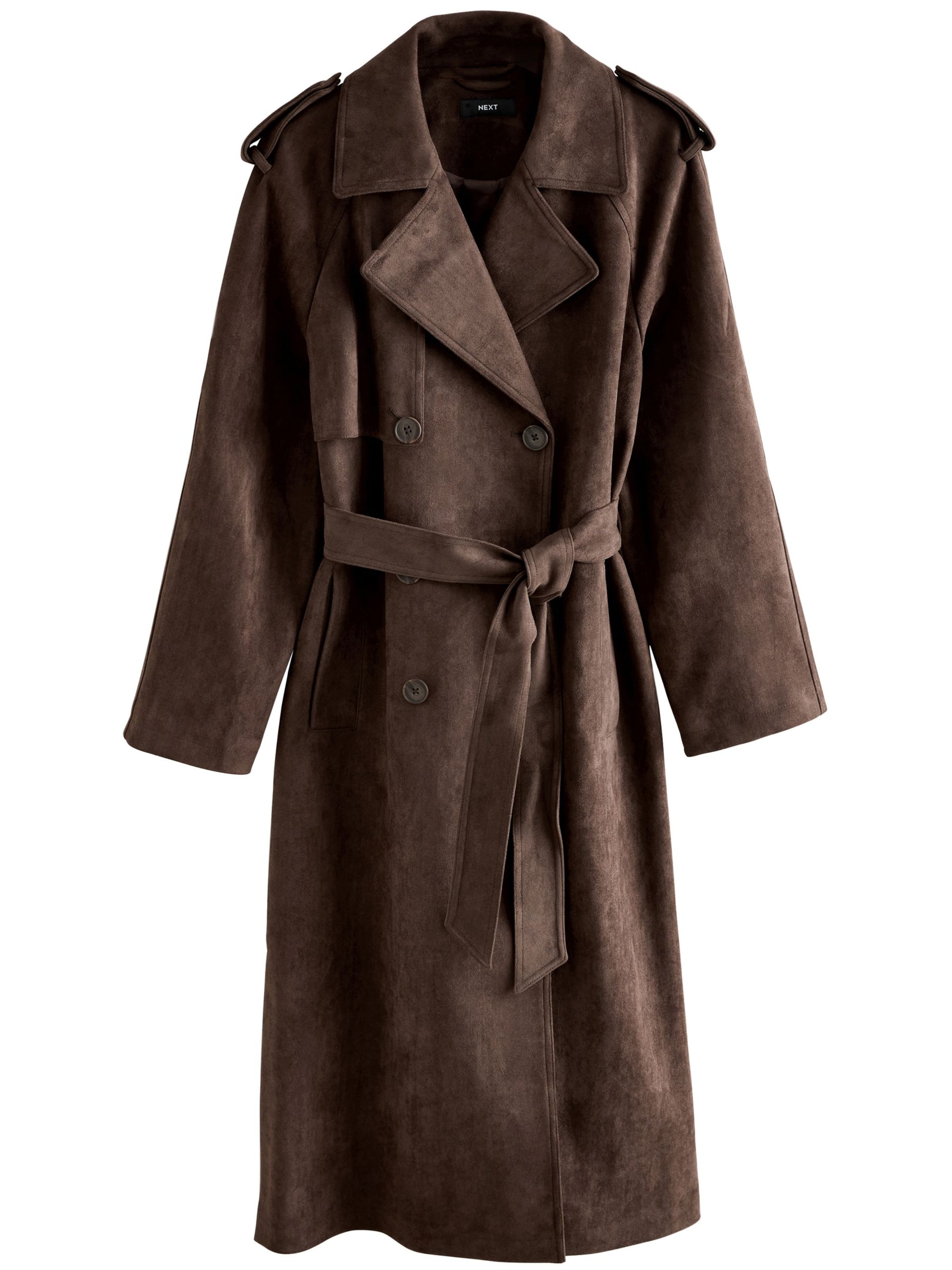 Next Přechodný kabát – hnědá: přední strana