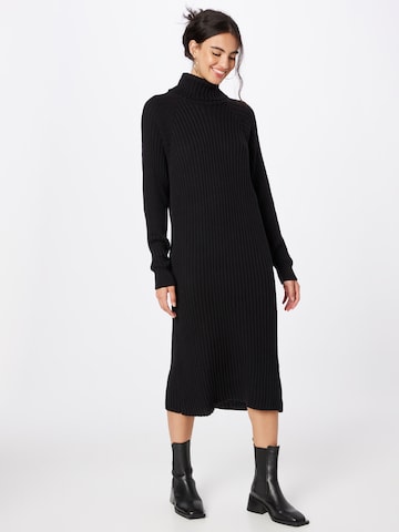 Y.A.S Knitted dress 'Mavi' in Black: front