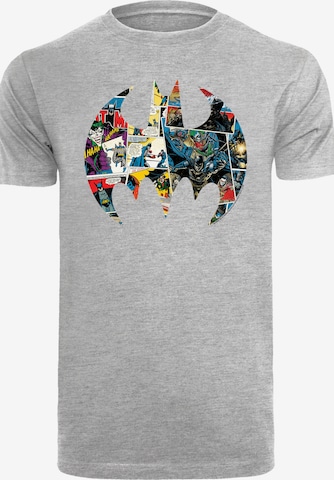 F4NT4STIC Shirt 'Batman Comic Book' in Grey: front