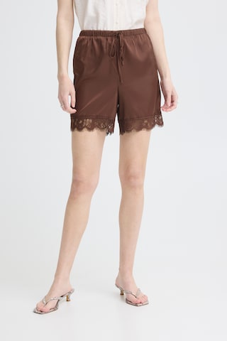 Loosefit Pantalon 'IHFUCHILLA SHO' ICHI en marron