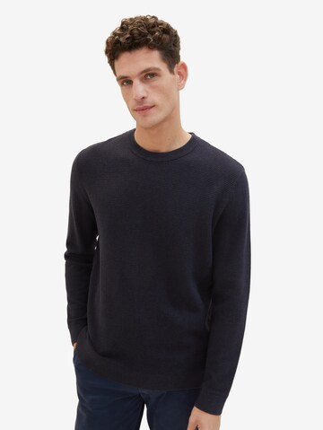 TOM TAILOR Sweater in Blue: front