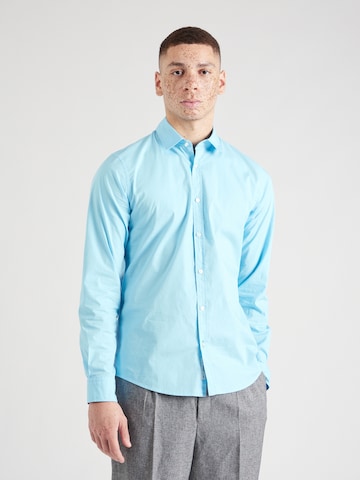 Coupe regular Chemise 'Essential' SCOTCH & SODA en bleu : devant