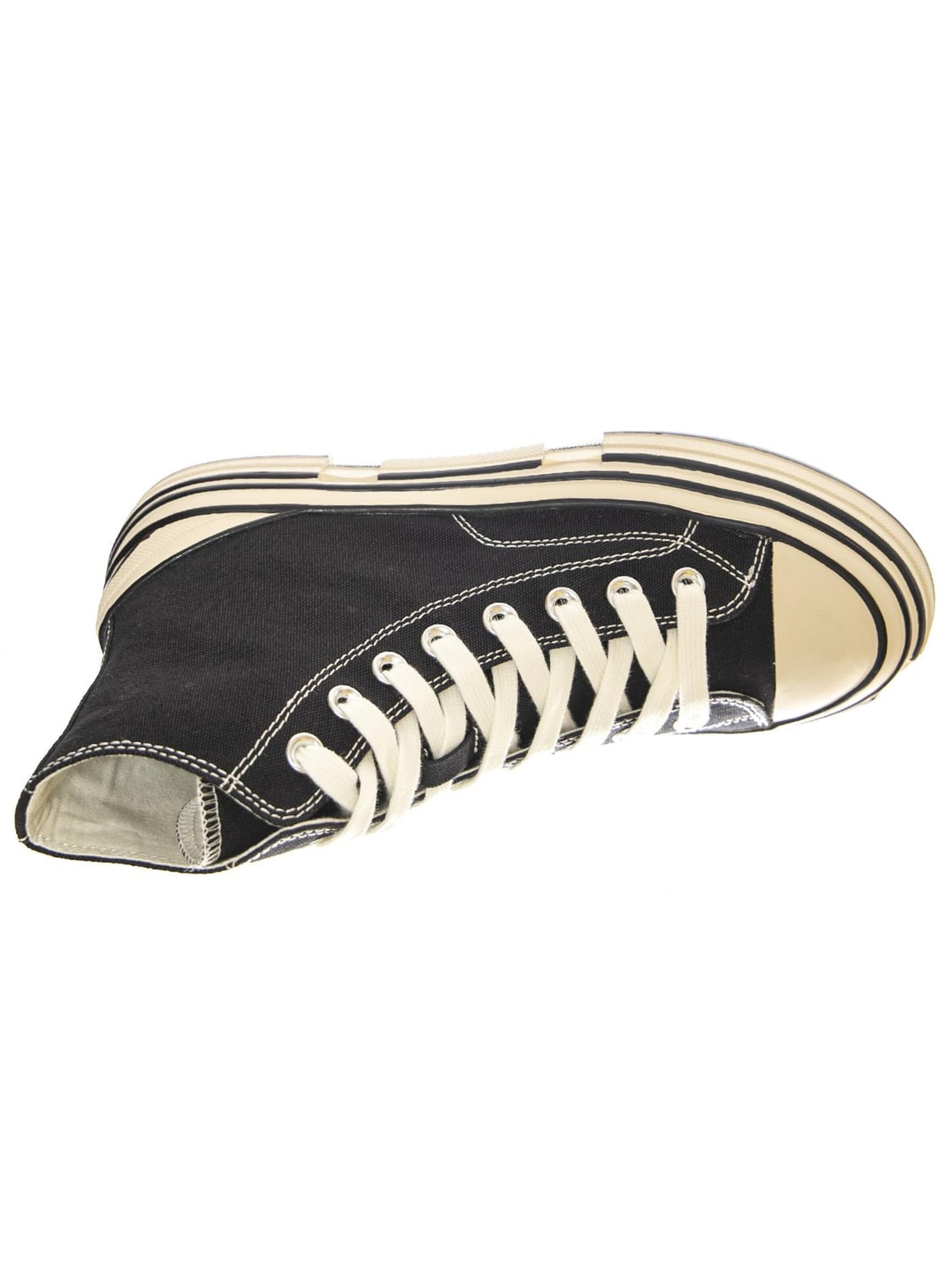Jeffrey Campbell Sneakersy wysokie 'JC Play Endorphin-H Canvas Black Shoes' w kolorze czarny