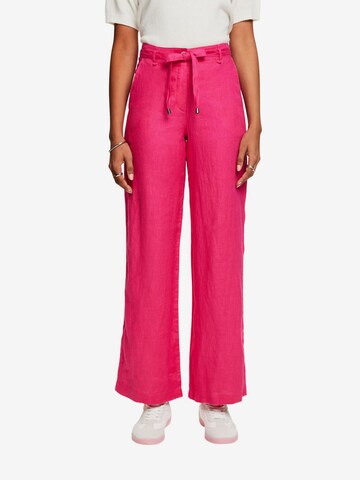 Wide Leg Pantalon ESPRIT en rose : devant