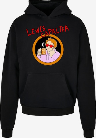 Merchcode Sweatshirt 'Lewis Capaldi - CapalTea' in Zwart: voorkant