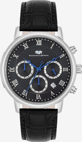 Rhodenwald & Söhne Analog Watch in Black: front