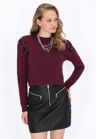 myMo ROCKS Trui in Rood: voorkant