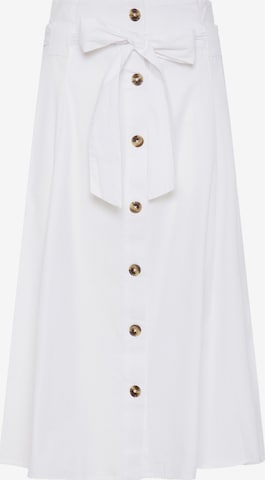 Fustă de la Funky Buddha pe alb: față