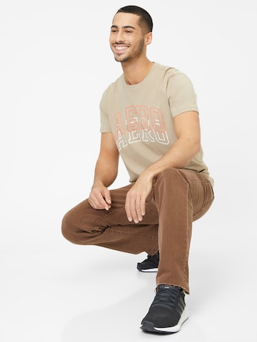 AÉROPOSTALE T-Shirt in Beige