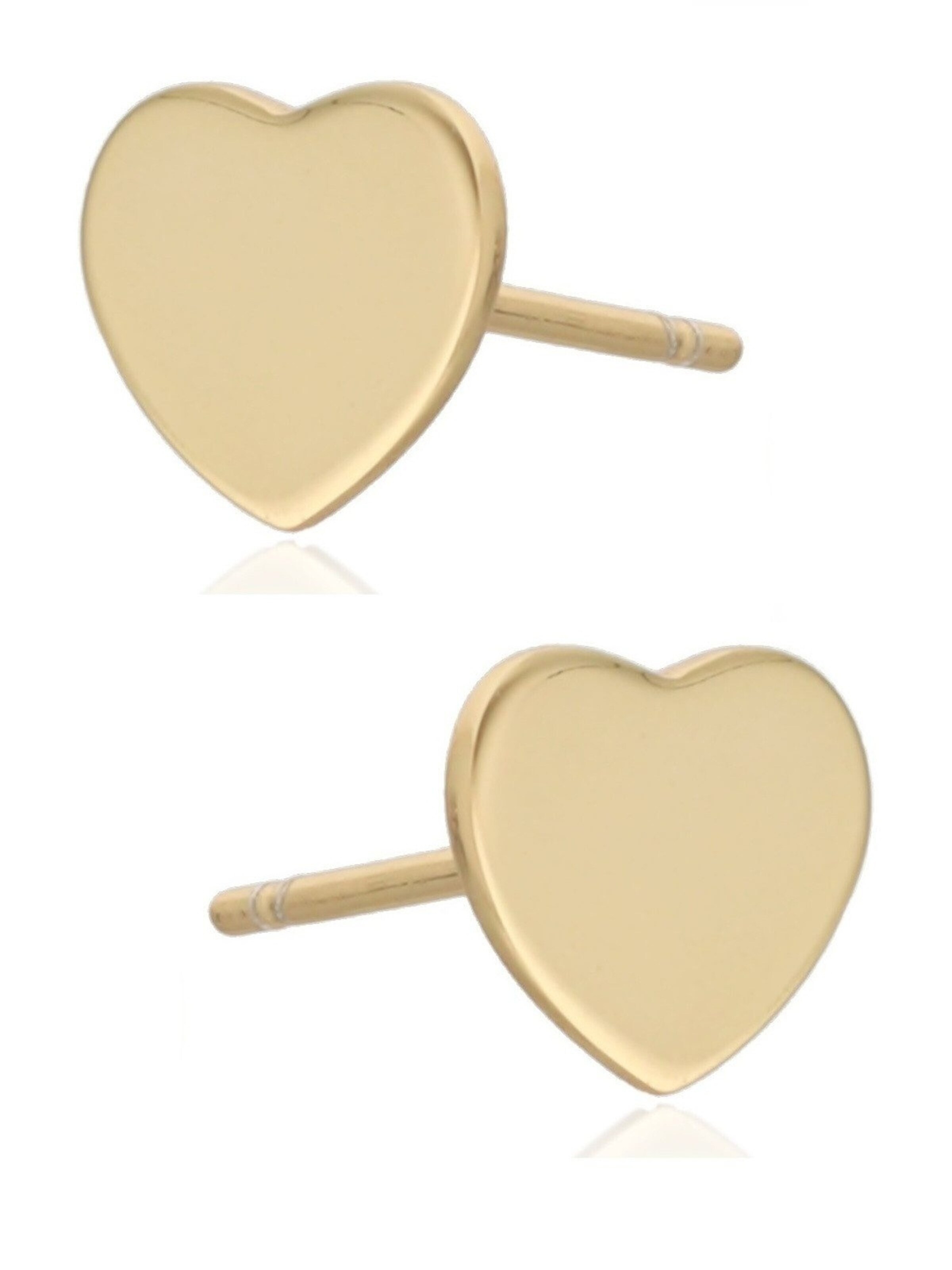 Goldene Hufeisen Earrings 'Herz' in Gold: front