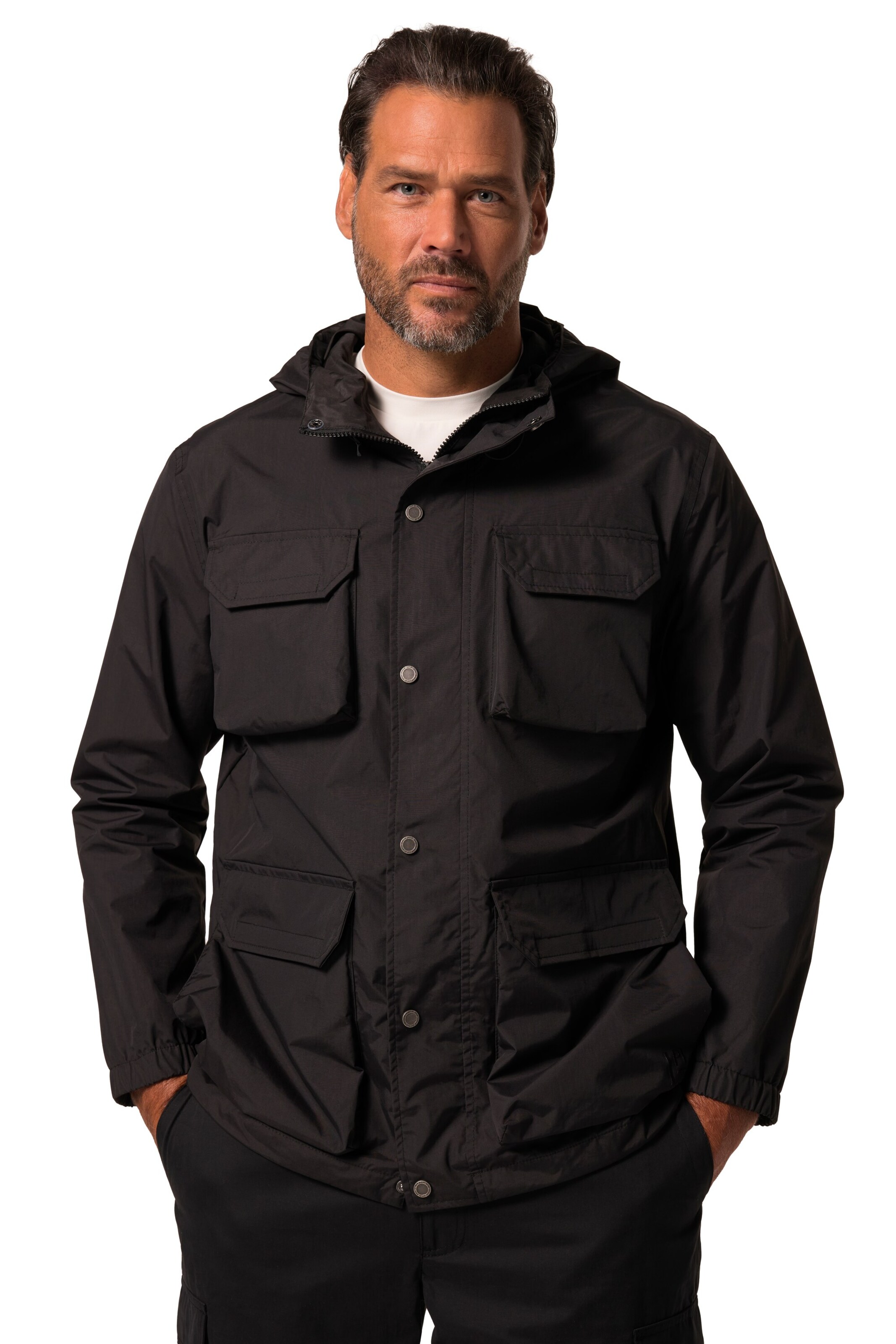 JAY-PI Funktionsjacke in Schwarz: Vorderseite