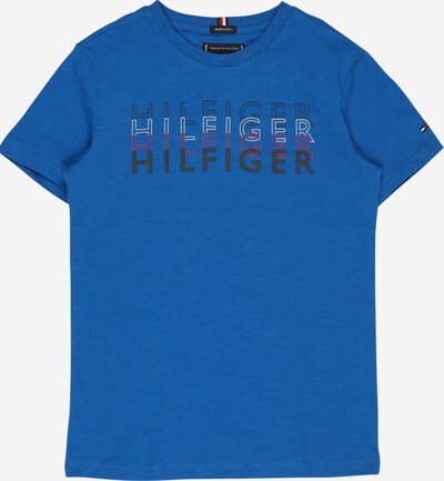 Tricou TOMMY HILFIGER pe albastru / roșu / negru / alb, Vizualizare produs