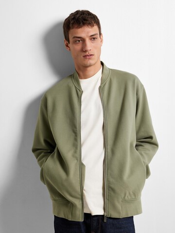 SELECTED HOMME Sweatjacke 'Mack' in Grün